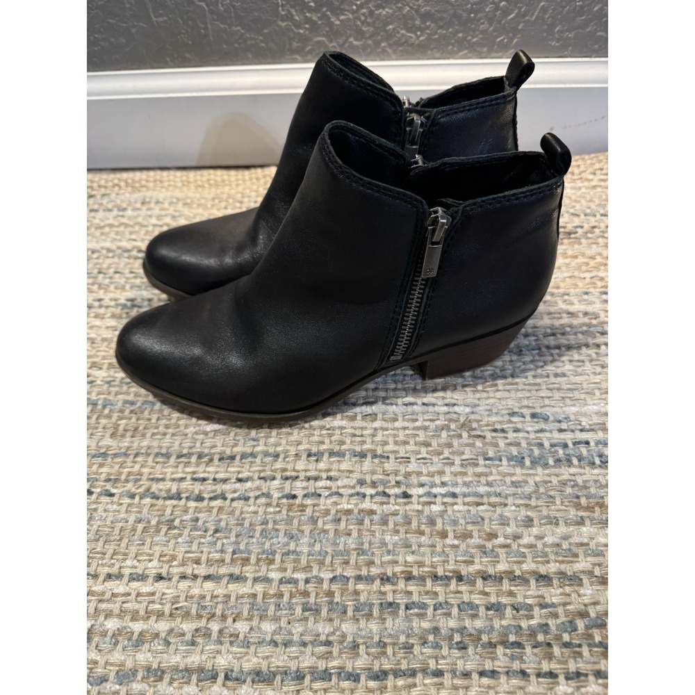 Lucky Brand Basel Black Booties Size 7 Marks As Shown